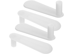 Conjunto De 4 Peças Acessórios Suporte Para Cortina Cama, Pés De Pressão Plástico Reutilizáveis Para Mosquiteiros Quarto