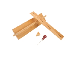 Kit de Encadernação Topbathy com Suporte Madeira para Furador e Manual Aço Inoxidável Projetos Doméstica, Comp