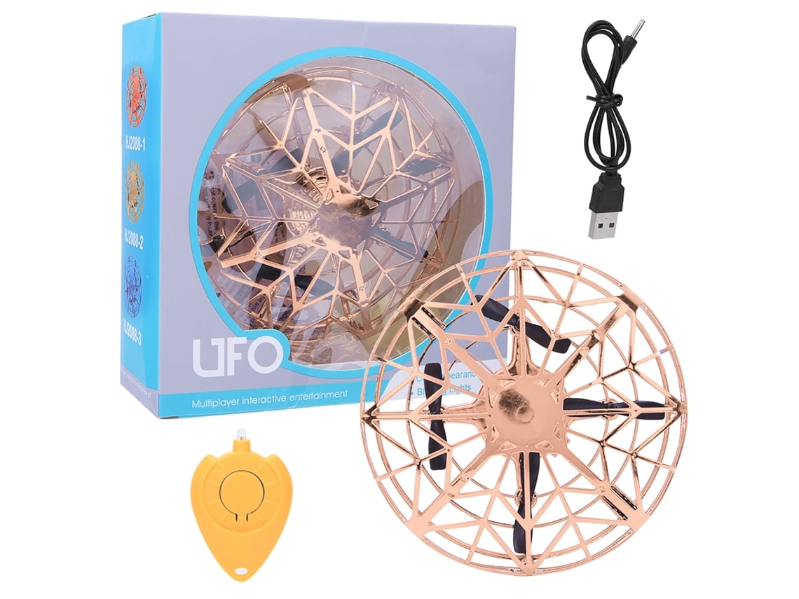 Ats brinquedo Drone Mini Ufo com Indução Automática, Avião Voador com Manutenção de Altitude, Presente para Crianças Ouro