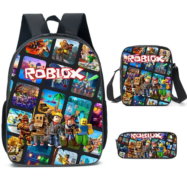 Mochila Escolar, 3 Peças, Desenho Animado, Estudantes AQUAFORGE