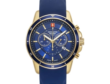 Relógio Masculino Azul Silicone 7089.9815 SWISS ALPINE MILITARY