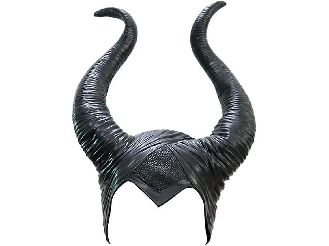 Diadema De Cuernos Maleficent De Goma Latex Negro Para Disfraces De Halloween Navidad Carnaval Talla 55-62 Cm