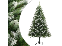 Artificial Hinged Christmas Tree, Artificial Hinged Christmas Trees Vidaxl Verde Pvc (180 Cm)