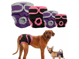 Fasst Fraldas laváveis para cães, absorventes, confortáveis, para fêmeas | S/MARCA