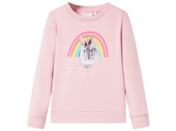 Sweatshirt Para Criança Cor Rosa-claro 116