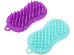 Lurelia Conjunto De 2 Escovas De Banho Para Bebé, Silicone Macio, Massagem Suave E Portátil, Uso Diário Leve