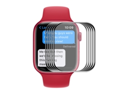 5 peças ENKAY Hat-Prince 3D Cobertura completa Soft peça Edge + PMMA HD Filme protetor de tela para Apple Watch Series 7 45mm