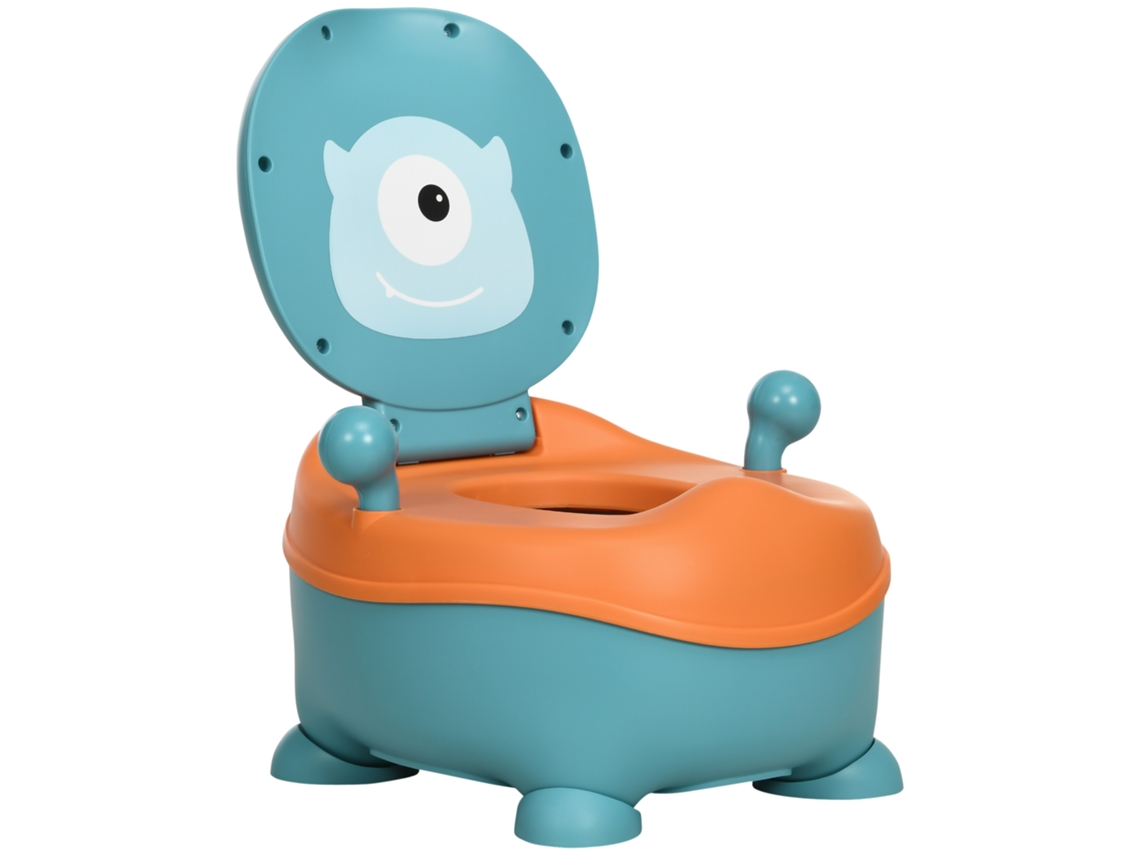 Penico para Bebê de 6 a 36 Meses Penico de Bebê em Formato Alienígena Tampa Antiderrapante 35,6x35,7x22,2 Cm Azul Ge