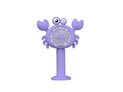 Ventilador Portátil Usb Recarregável Mini Roxo para Viagem