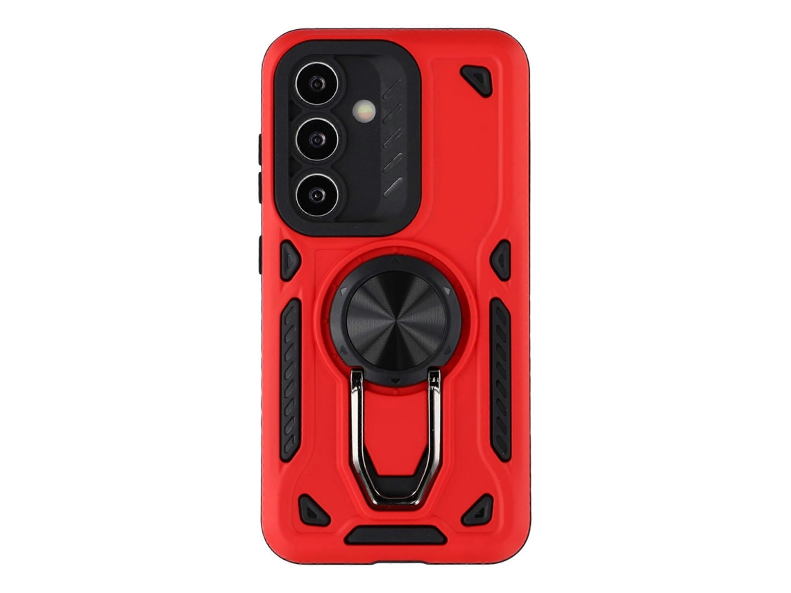 Capa Tkdaddy Para Samsung Galaxy S25/s24 Com Suporte À Prova De Choque Em Tpu Capa Traseira Para Pc, Vermelha