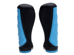 Punhos Ergonômicos De Silicone Com Trava Azul - 2 Peças