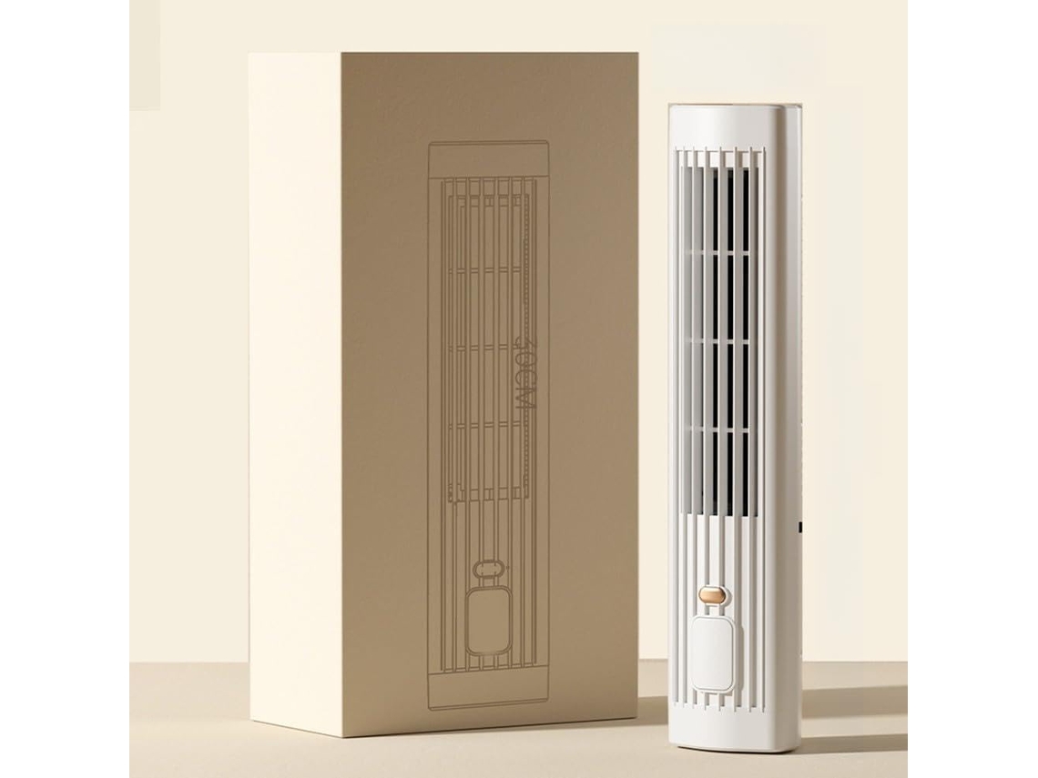 Ventilador De Mesa Silencioso, Recarregável Via Usb-c, Com 5