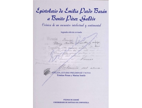 Livro Epistolario De Emilia Pardo Bazán A Benito Pérez Galdós de Ermitas Penas (Espanhol)