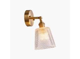 Espelho De Leitura Moderno Com Luminária Cobre, Arandela Simples, Luminária De Vidro Com Alta Transmissão Luz, Lustre
