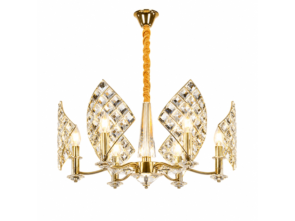 Candeeiro de Teto de Cristal PIBAOGU Asled 678 (âmbar)