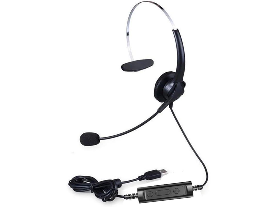 Kit Com 3 Fones De Ouvido Usb Com Cancelamento De Ruído E Microfone Flexível Com Cancelamento De Ruído Com