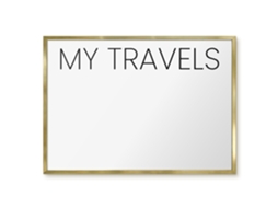 Magnetic Wall Board My Travels For The Office Espelharte (70x50 Cm)