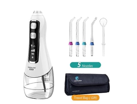 Waterpulse V580 Irrigador Oral Portátil Irrigador Oral Sem Fio Jato de Água Dental 6 Modos 320ml Ipx7 Limpador de Dentes À Prova D'Água Zmliyecqns