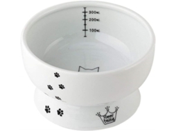 Protetor de Pescoço para Comedouro de Boca Larga, Tigela de Cerâmica para Gatos com Patas Altas, Adequado para Gatos e Cães AQUAFORGE