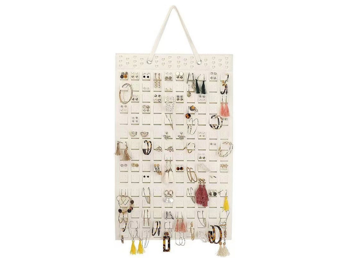 Organizador Brincos Mantém Organizados RNEMITERY Branco (35x14x1.5cm)
