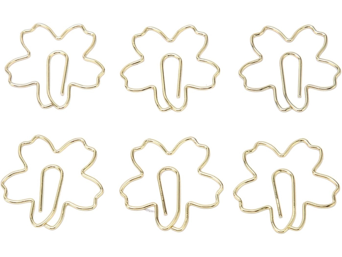 100 Unidades – Clipes De Luxo, Caixa De Metal Resistente, Embalagem Elegante, Lindos Trombones Dourados Para Escritório