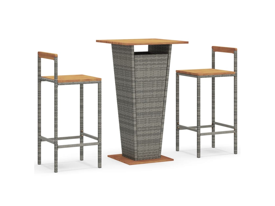 Garden Bar Set, Garden Bar Sets Vidaxl Cinzeto Rattan / Vime (n/a)