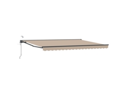Vidaxl Toldo Retrátil Elétrico Bege E Antracite 4,5 × 3 M