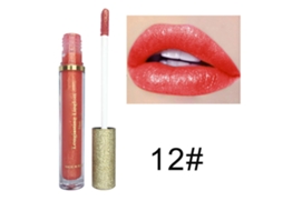 Brillo Cosmético Labial Líquido Hidratante De Larga Duración Sombra De Ojos Herramienta De Maquillaje 12