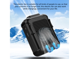 Ventilador Portátil de Cintura com Bateria 6000mah