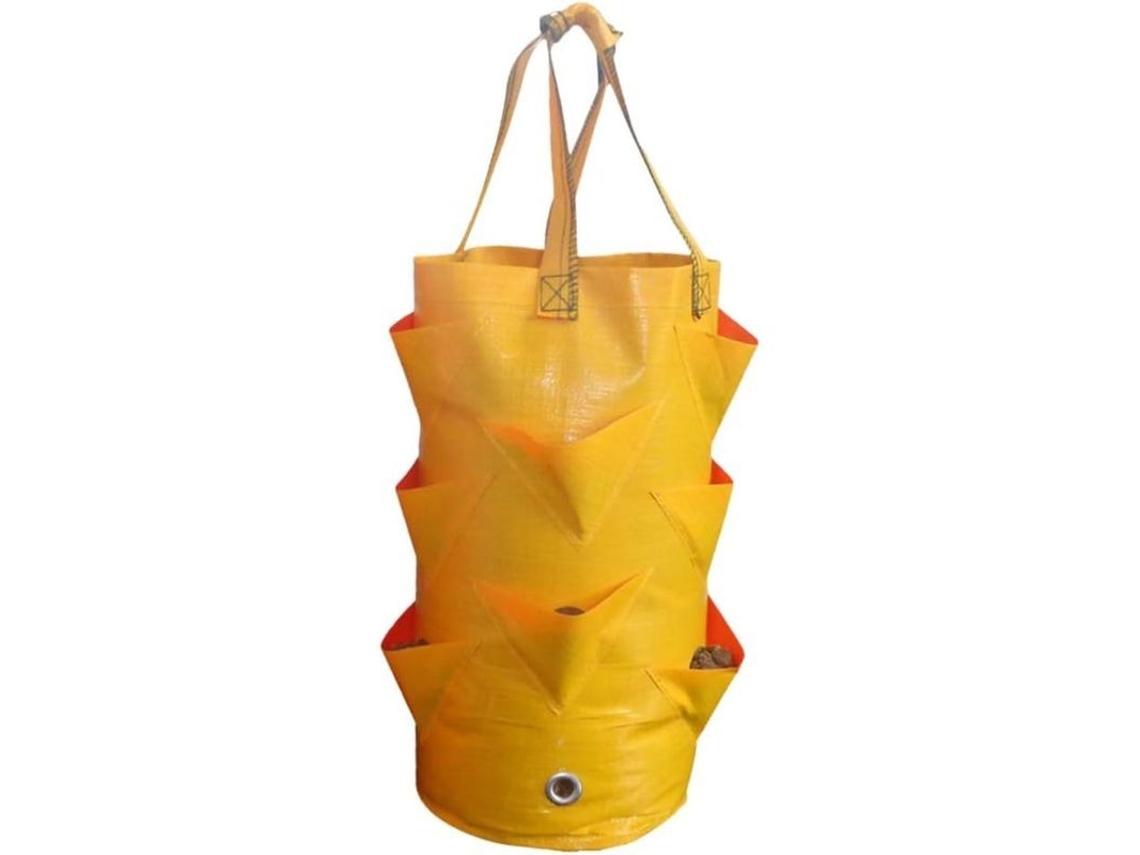 Bolsa De Plantación De 3 Galones, Bolsa Colgante Para Frutillas, Pimientos, Pepinos Y Más (amarillo)