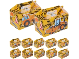 Caixas De Doces Sosoport, Modelo Escavadeira, Em Papel Com Alça, Grande Capacidade, Ideais Para Festas E Presentes