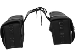 Bolsa Lateral Impermeável Preta Em Pvc Para Motocicleta