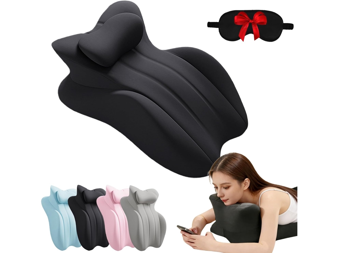 Lurelia Travesseiro, Espuma Viscoelástica, Ergonómico, Preto