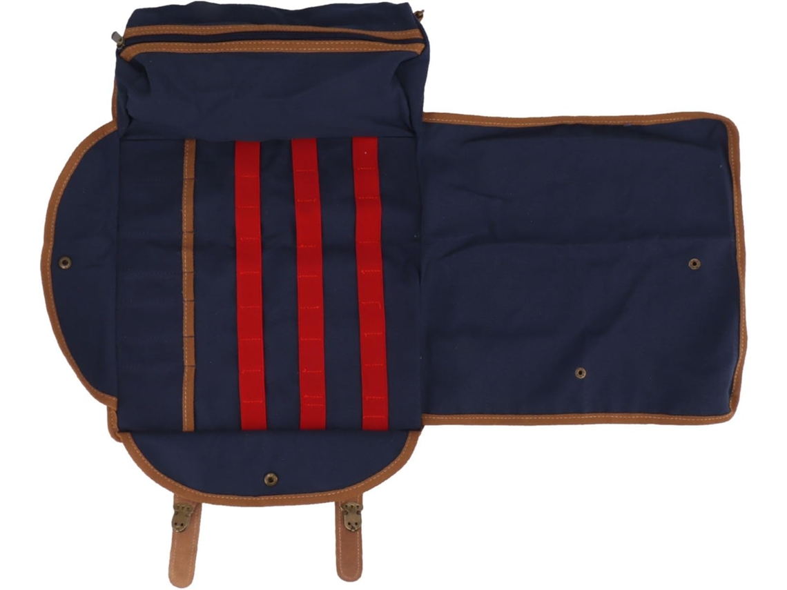 Bolsa Garçom em lona resistente com altura ajustável para atividades ao ar livre, kit de viagem Garçom de grande capacidade, azul.