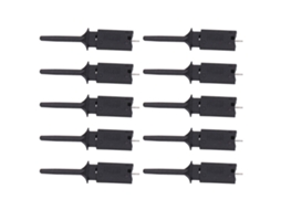 10 Pinças De Teste Smd Ic Mini Jumper Sondagem Analisador Lógico Experimento Eletrônico