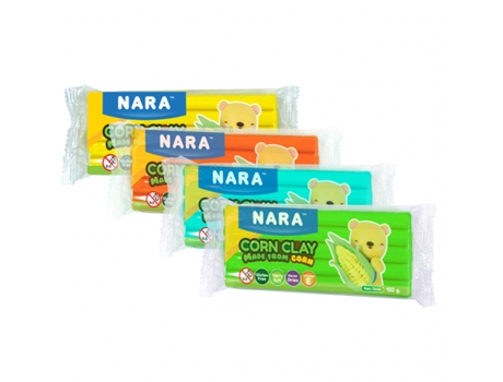 Plasticina À Base de Milho Castanha 150G Nara