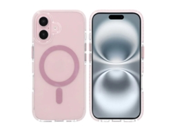 Capa Magnética Para Celular Com Dupla Proteção Para Iphone 17 - Rosa