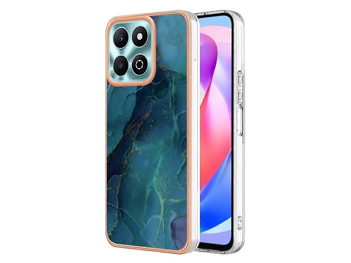 Capa De Celular Imd Dupla Face Com Revestimento Em Mármore Galvanizado Para Honor X6b