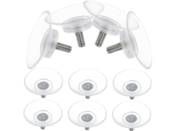 Conjunto De 10 Ventosas Pvc Reposição Com Parafusos, Acessório Versátil Para Móveis Com Tampo De Vidro
