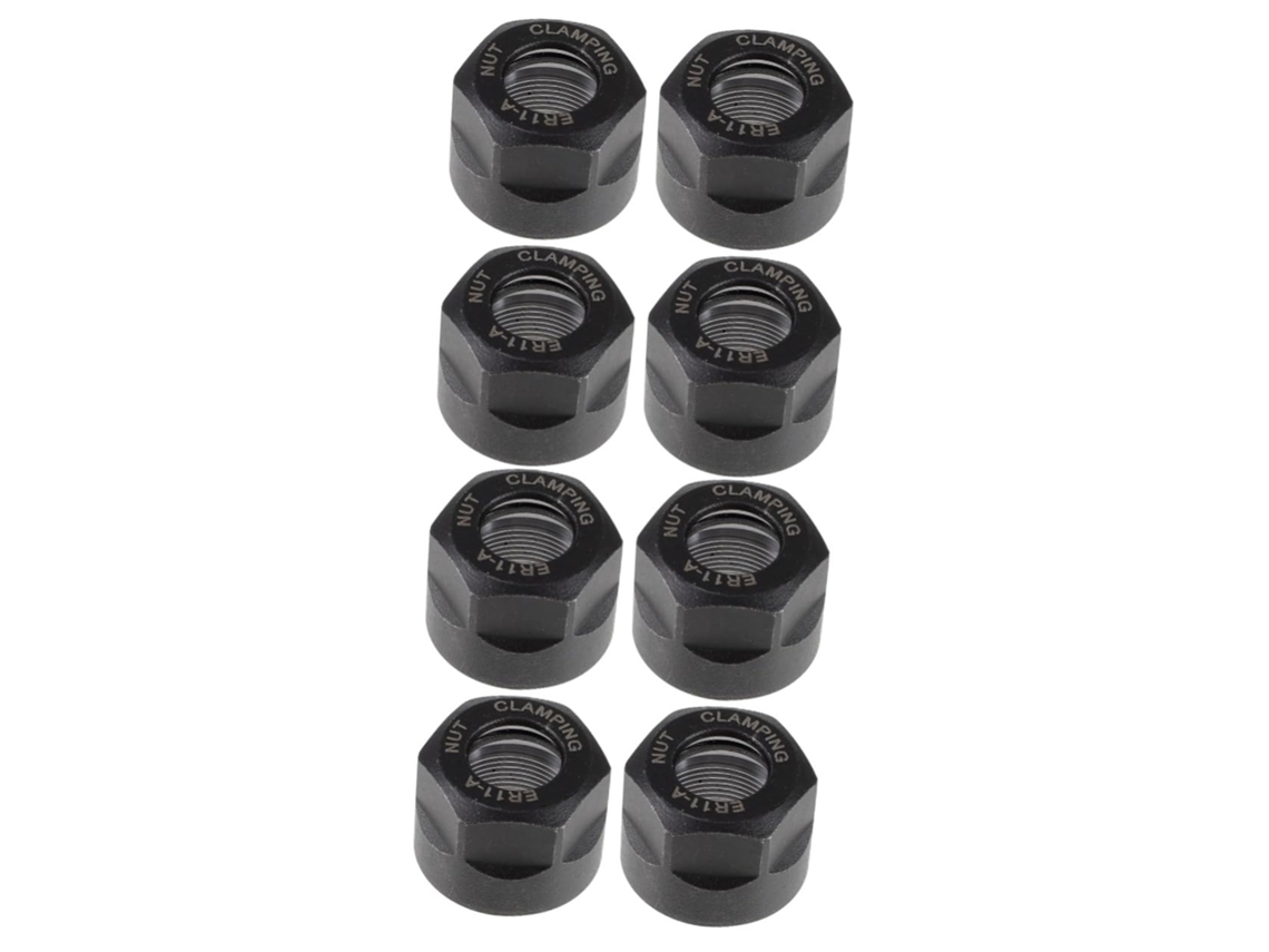 Conjunto De 8 Porcas Fixação Cromadas Alta Precisão Para Fresadoras Cnc, Compatíveis Com Furadeiras E Mandris