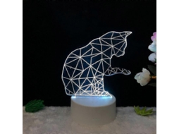 Luminária De Mesa Led, Usb, 7 Cores, Para Cabeceira, Escritório, Sala Ou Ambiente Decorativo