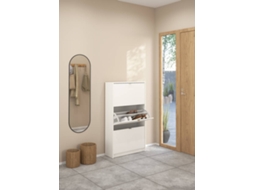 Sapateira TVILUM 3 Portas e 2 Layers Branco (70.3 x 24.05 x 123.6 cm)