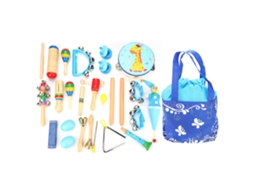 Brinquedos Musicais Educativos Laxiscreed Com Bolsa De Transporte Azul Para Crianças