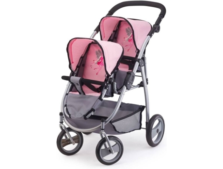 Carrinho de Boneca Gêmeas  26508AA