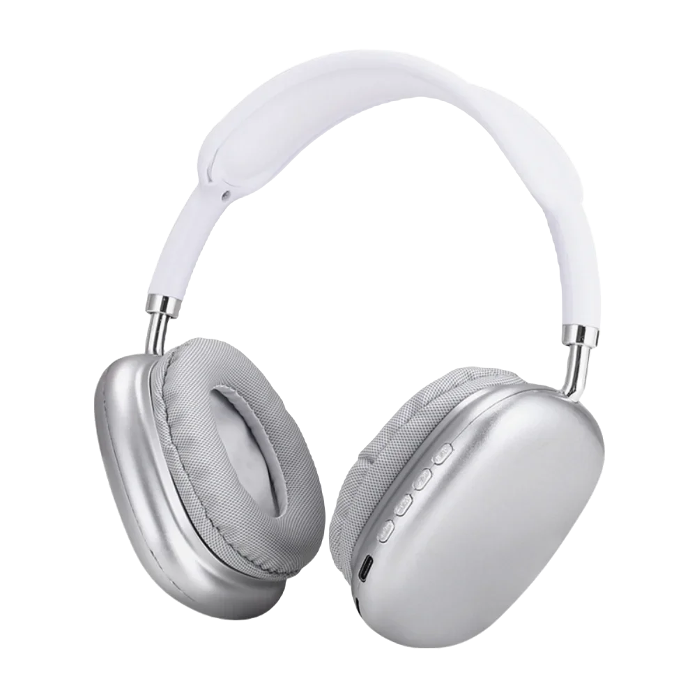 Fones De Ouvido Bluetooth Sem Fio (brancos) Com Microfone Com Cancelamento De Ruído
