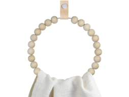 Porta-toalhas De Madeira, Estilo Boho, Feito À Mão, Com Argola Para