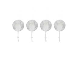 Isca Soft Raja Sinking 9cm 14g Branca 4pcs