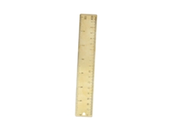 Régua De Latão Shineofi Com Escala Dupla De 18 Cm, Metal Durável E