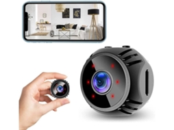 Mini Câmera Wi-Fi Sem Fio 1080P para Bebês Adequada para Sala de Estar Quarto Berçáriopreto YIZHOOD