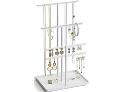 Organizador de Joias, Suporte para 32 Cm Altura, 4 Prateleiras, Resistente e Duradouro, Ideal Guardar Colares Perfumes Impermeável STELASPLEN